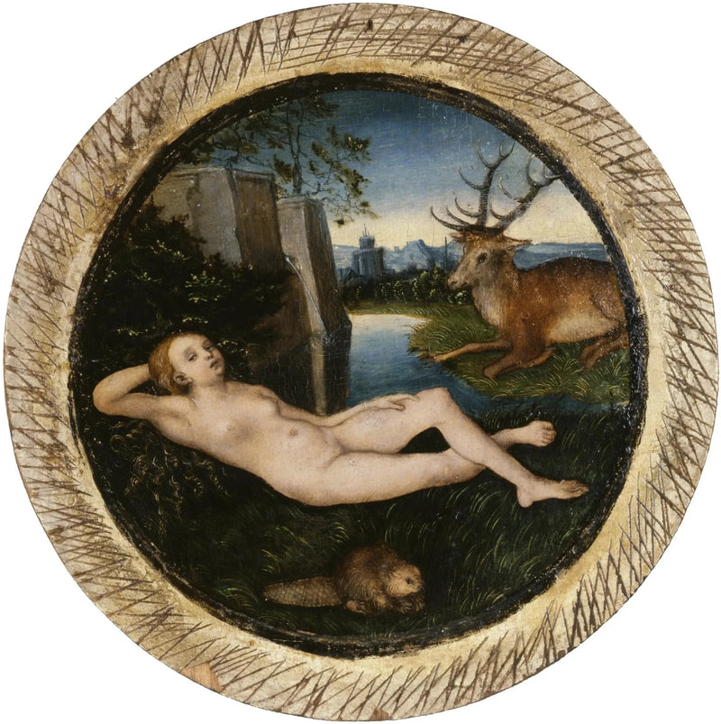 Ninfa deitada - Lucas Cranach, o Velho