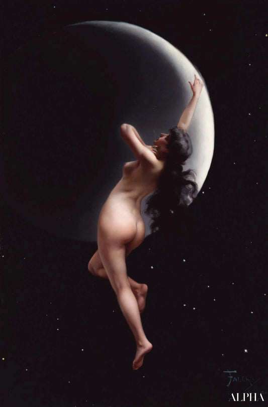 Nymphe de la lune - Luis Ricardo Falero - Reproductions de tableaux et peintures haut de gamme