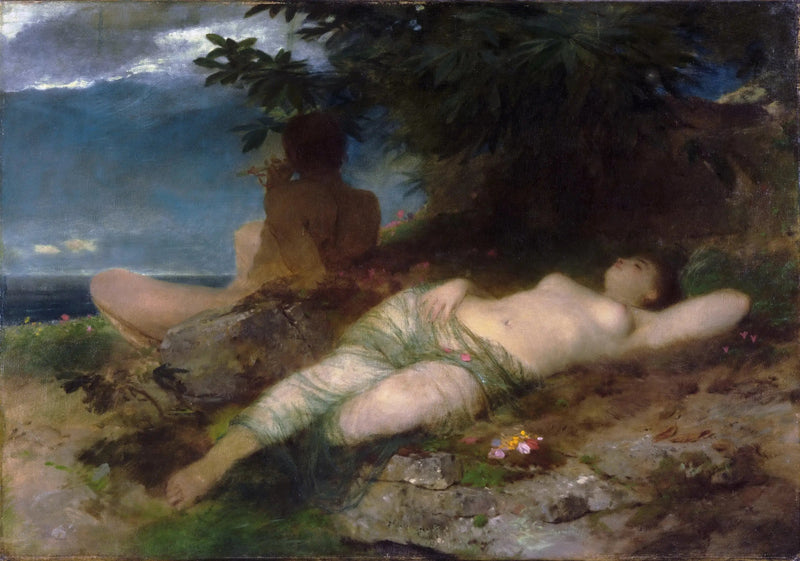 Ninfa e Sátiro - Arnold Böcklin