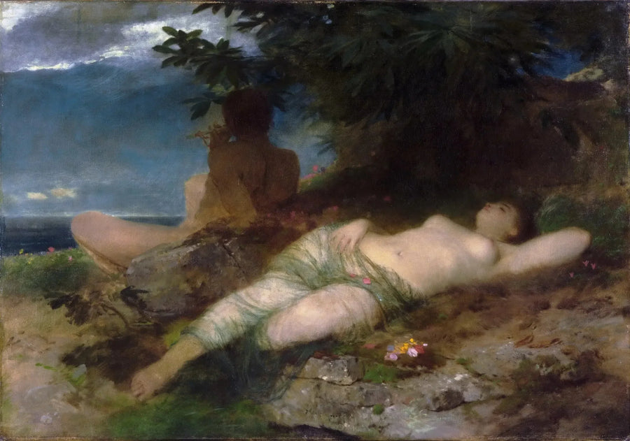 Ninfa e Sátiro - Arnold Böcklin