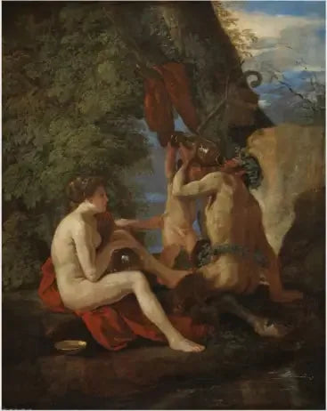 Ninfa e Sátiro - Nicolas Poussin