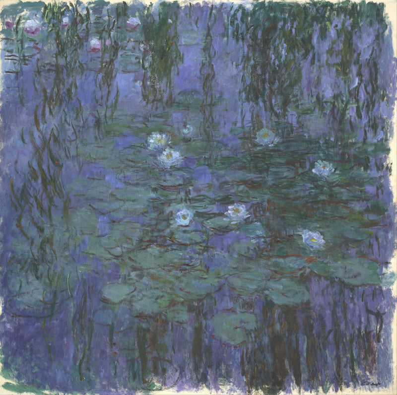 Lírios de Água Azul, Musée d'Orsay W1853 - Claude Monet