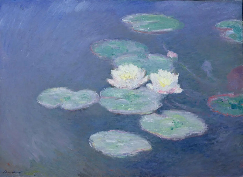 Ninféias, efeito do entardecer - Claude Monet