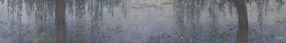 Nymphéas, le matin clair aux saules - Claude Monet - Reproductions de tableaux et peintures haut de gamme