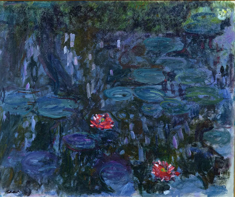 Ninféias, reflexos de salgueiro - Claude Monet