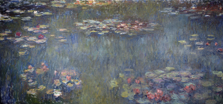 A Bacia dos Lírios Aquáticos, reflexos verdes - Claude Monet