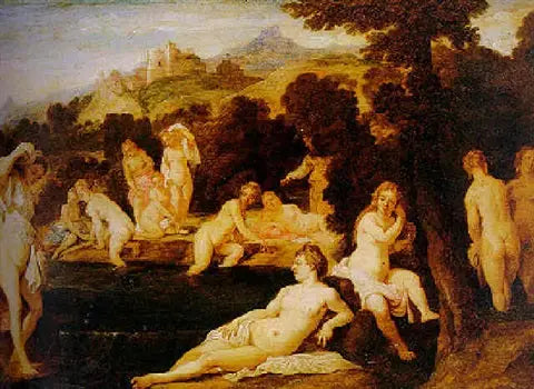  Ninfas no banho - David Teniers Júnior