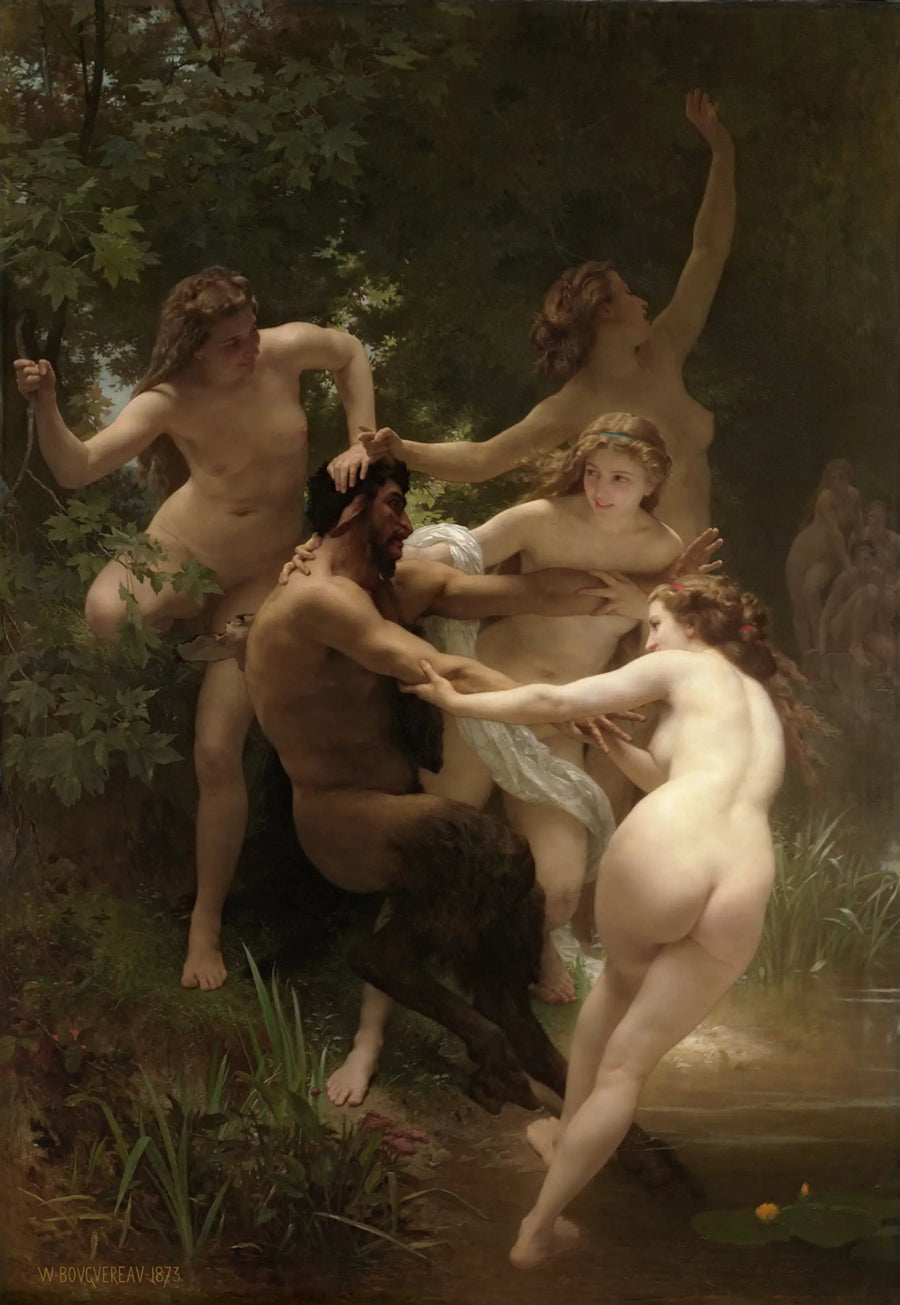 Ninfas e Sátiro - Bouguereau