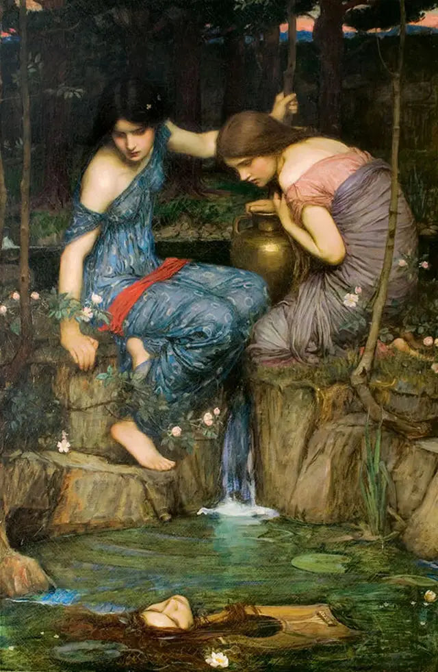 Ninfas encontrando a cabeça de Orfeu - John William Waterhouse