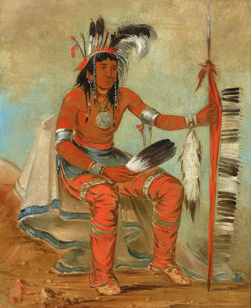 O'n-daig, o corvo, um dândi - George Catlin
