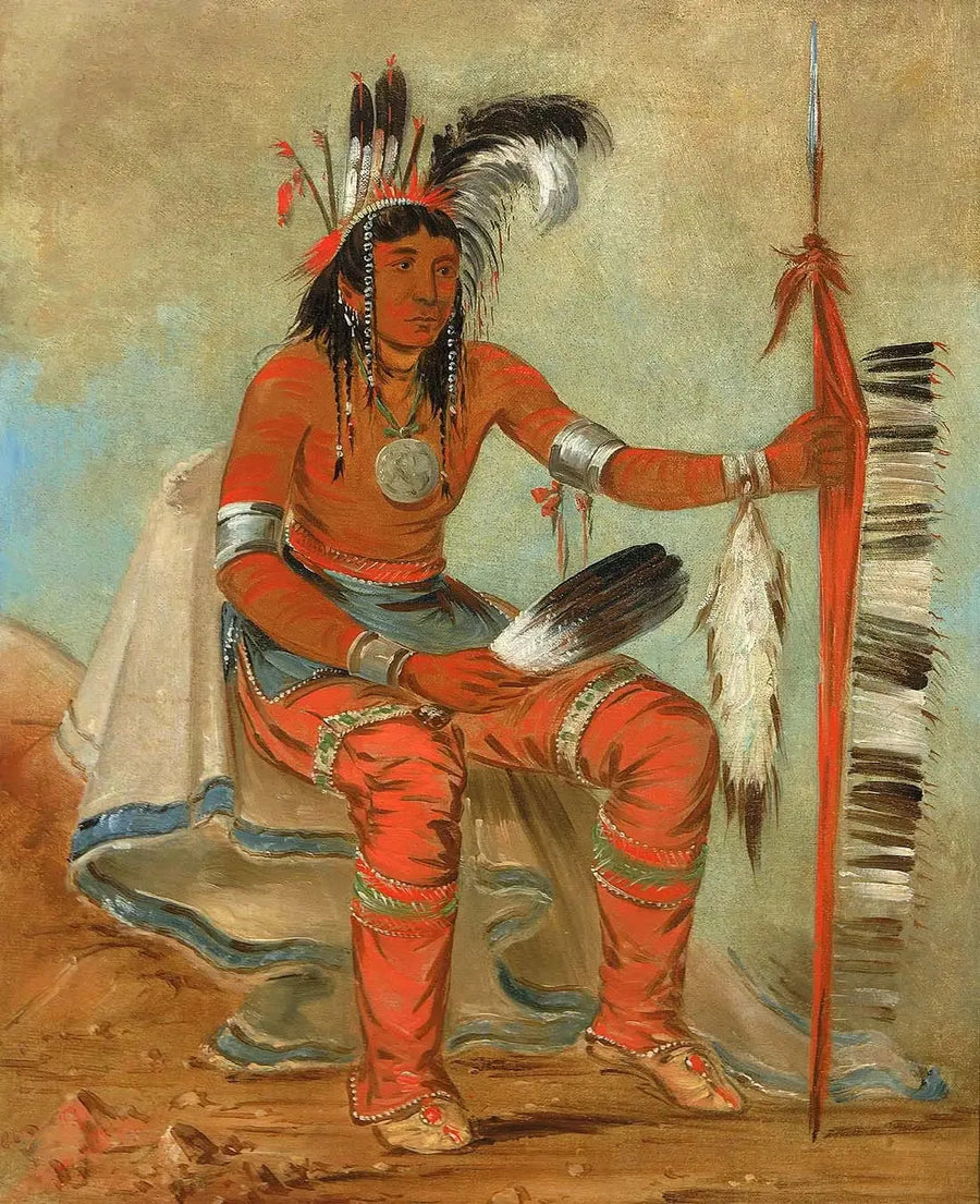 O'n-daig, o corvo, um dândi - George Catlin