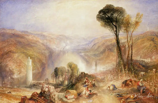 Oberwesel - William Turner - Reproductions de tableaux et peintures haut de gamme