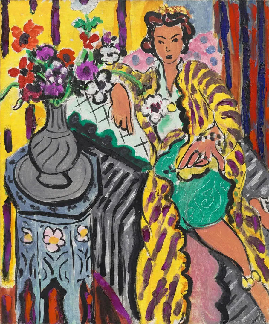 Odalisca com vestido persa amarelo - Henri Matisse