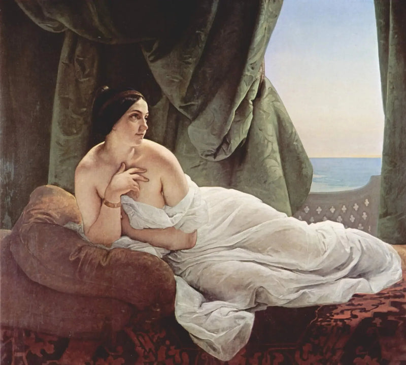 Odalisca deitada - Francesco Hayez