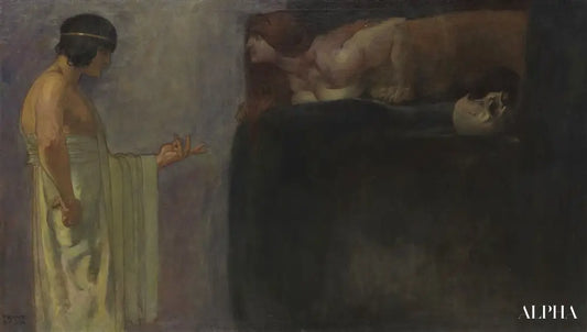 Œdipe résout l’énigme du Sphinx - Franz von stuck Reproductions de tableaux à la peinture à l’huile