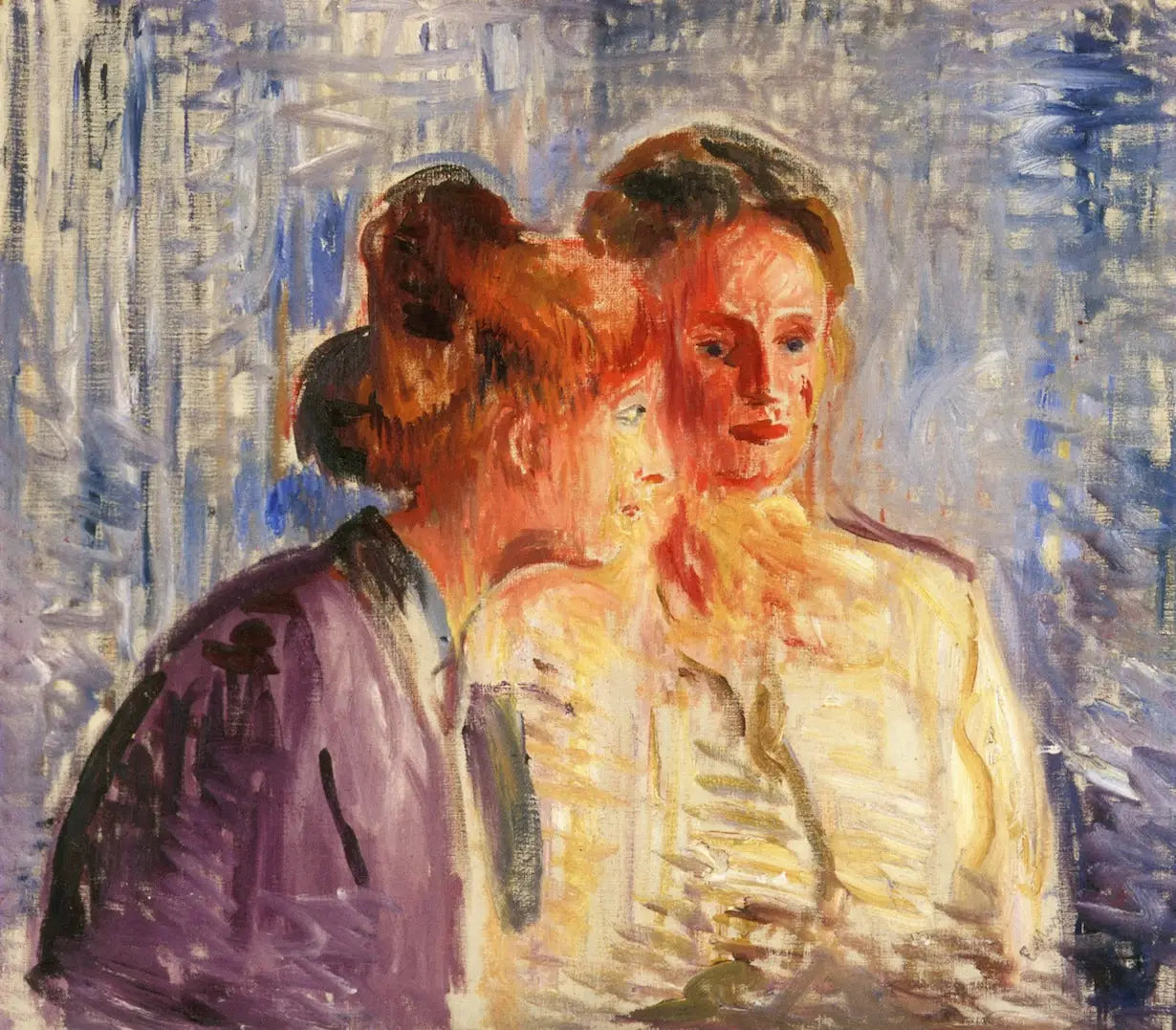 Reproduction du tableau « Olga et Rosa Meissner - Edvard Munch » par Alpha Reproduction en peinture à l’huile