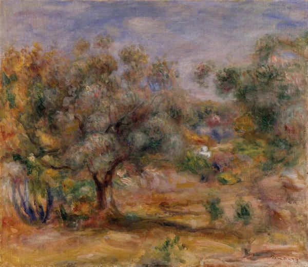 Oliveiras no jardim das Collettes - Pierre-Auguste Renoir