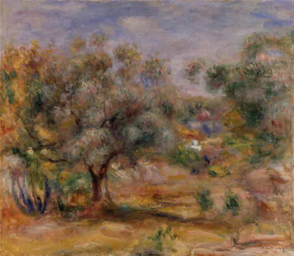 Oliveiras no jardim das Collettes - Pierre-Auguste Renoir