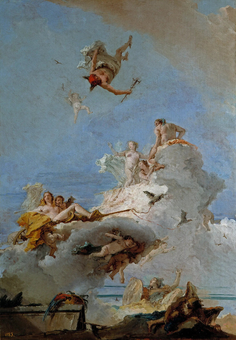 Olympe ou o Triunfo de Vênus - Giovanni Battista Tiepolo