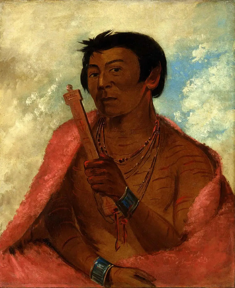 On-sáw-kie, o Sauk, orando - George Catlin