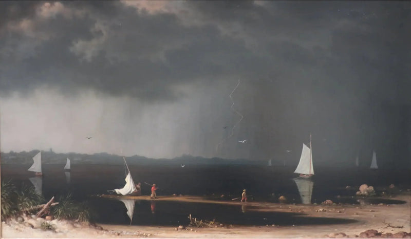Tempestade na baía de Narragansett - Martin Johnson Heade