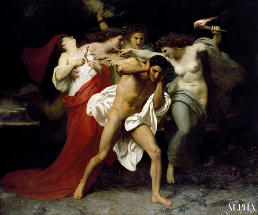 Oreste poursuivi par les Furies - William Bouguereau Reproductions de tableaux à la peinture à l’huile