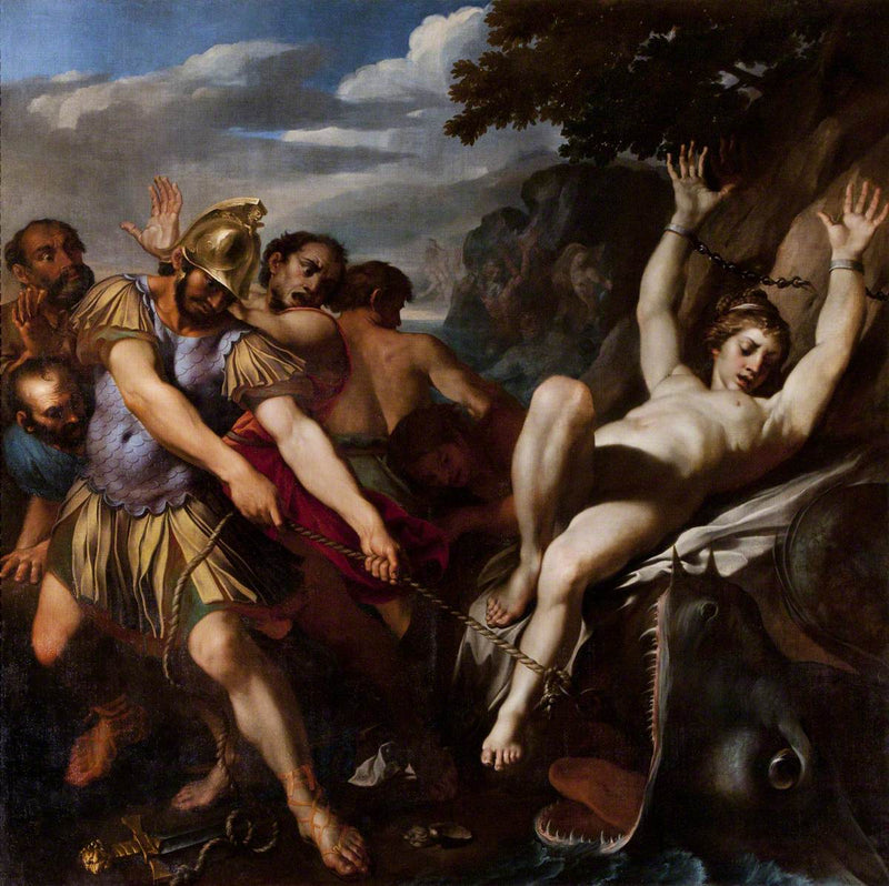 Orlando libertando Olympia do monstro marinho - Ludovico Carracci