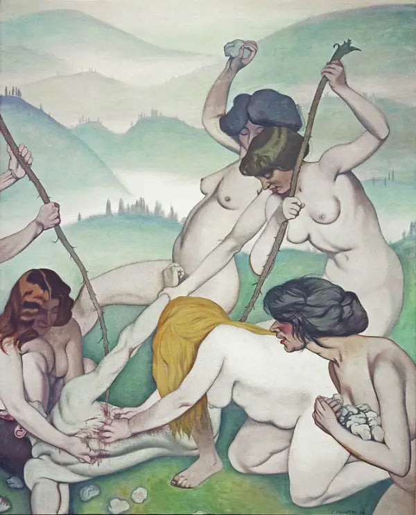 Orfeu Esfregado pelas Menades - Félix Vallotton