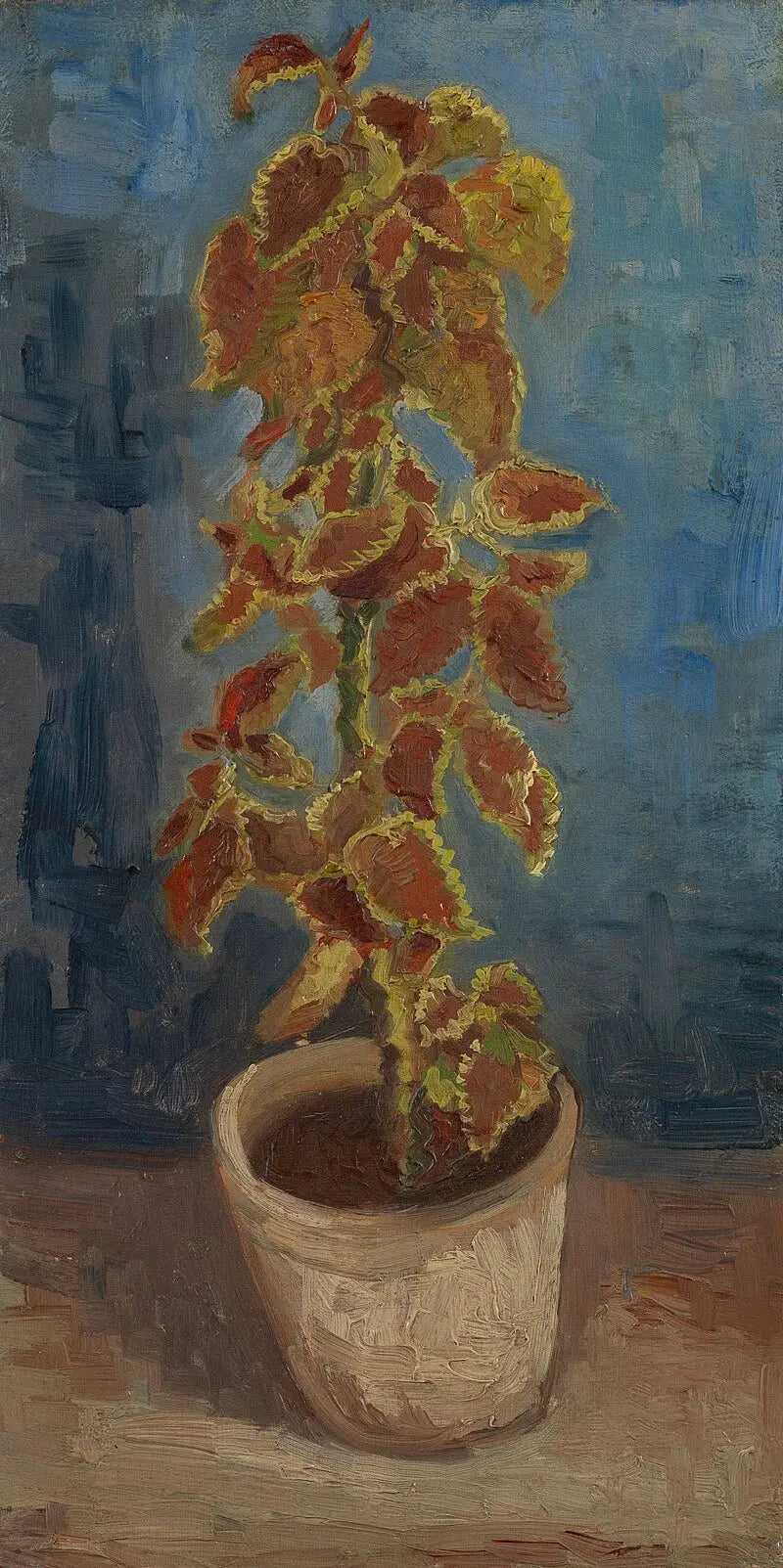 Ortie flamejante em vaso de flores - Vincent van Gogh