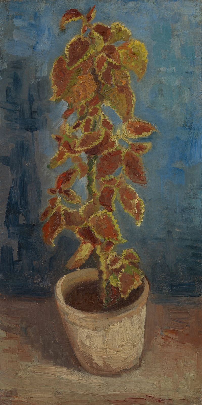 Ortie flamejante em vaso de flores - Vincent van Gogh