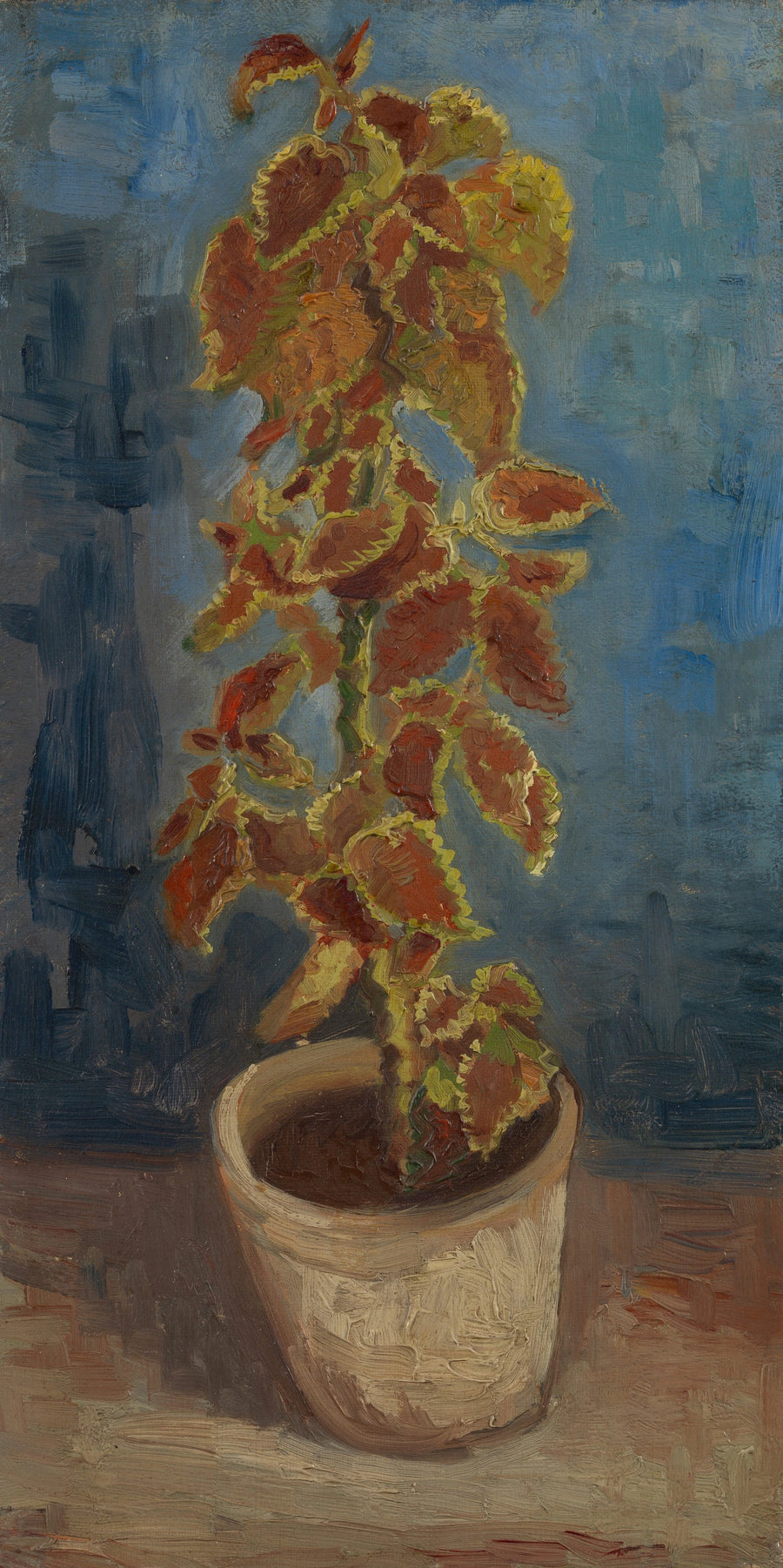 Ortie flamejante em vaso de flores - Vincent van Gogh