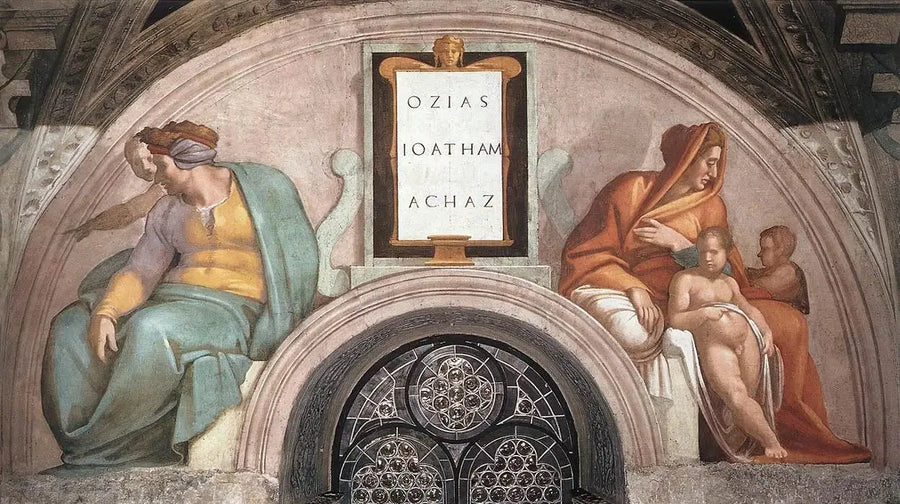 Osias, Joatham e Acaz - Michelangelo