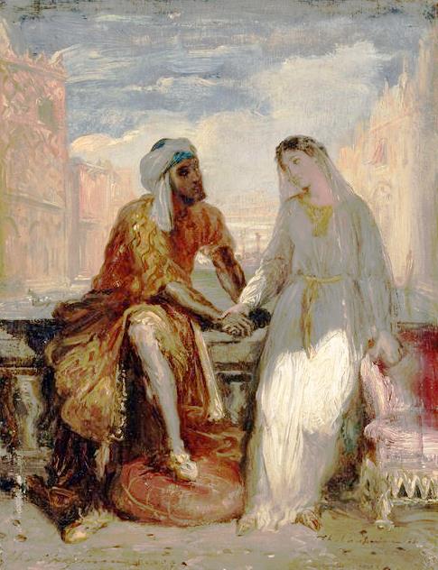 Othello e Desdémona em Veneza - Théodore Chassériau
