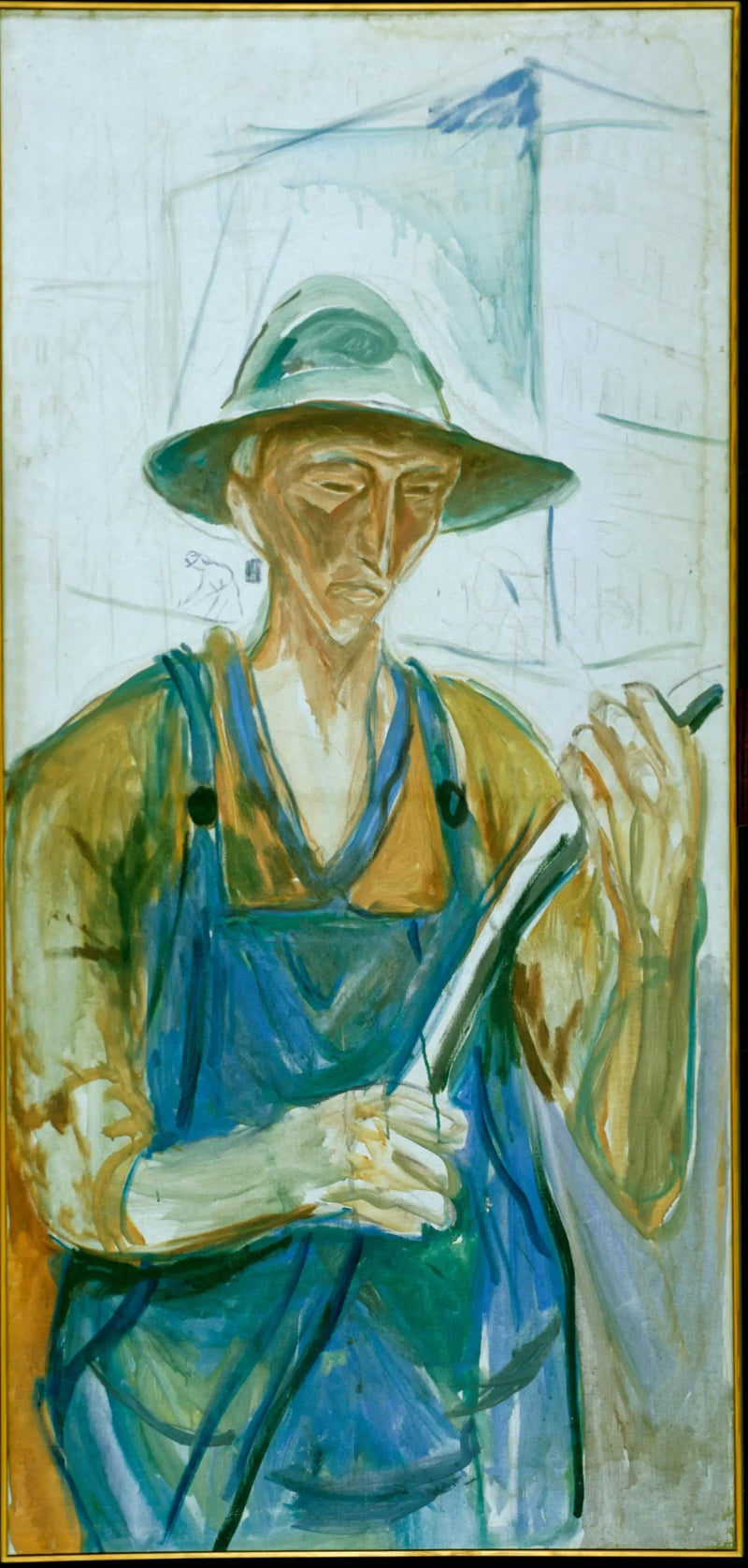 Trabalhador da construção - Edvard Munch