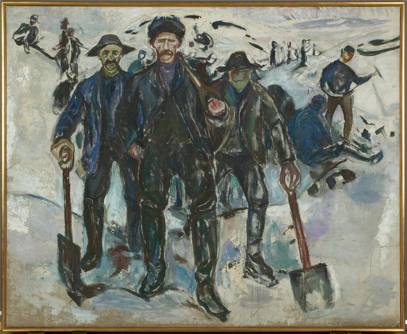 Trabalhadores na neve - Edvard Munch