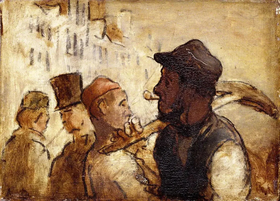 Operários na rua - Honoré Daumier