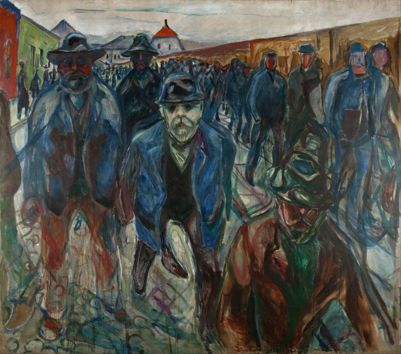Trabalhadores a caminho de casa - Edvard Munch