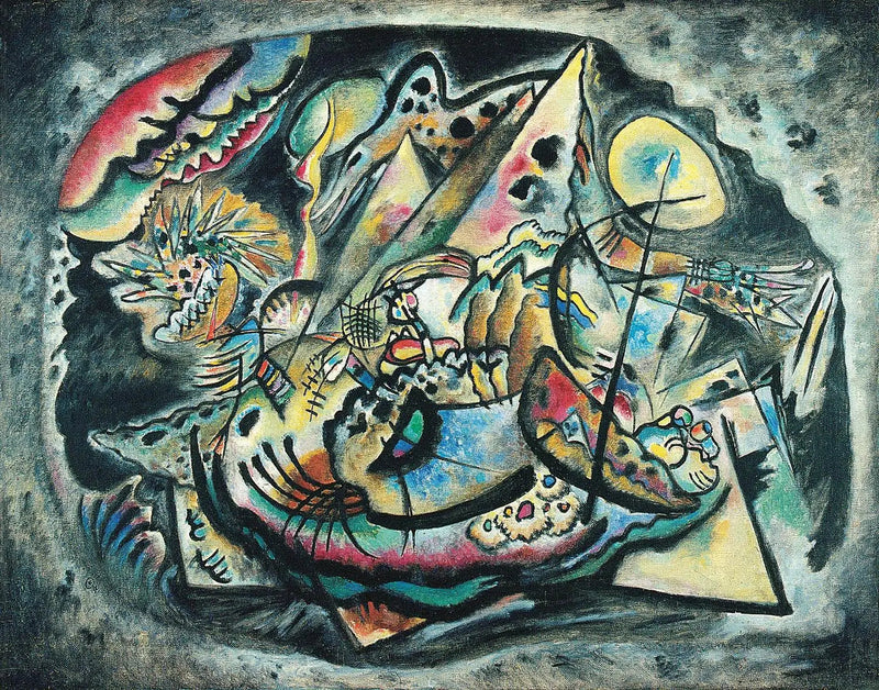 Oval cinza - Vassily Kandinsky