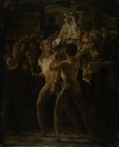 Ovation de Homero, esboço. Tema antigo - Théodore Géricault