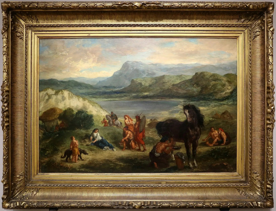 Ovídio entre os Citas - Eugène Delacroix