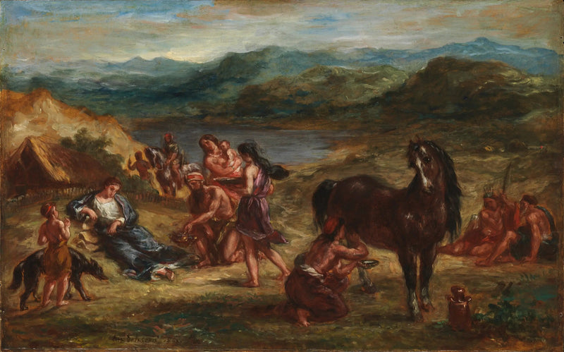 Ovídio entre os Citas - Eugène Delacroix