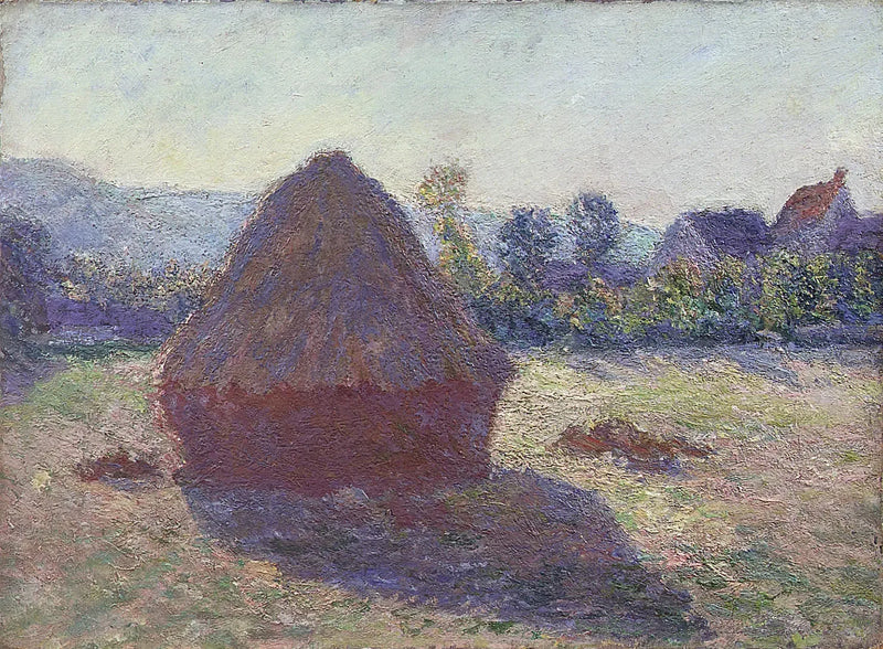 Grindstone ao sol da noite - Claude Monet