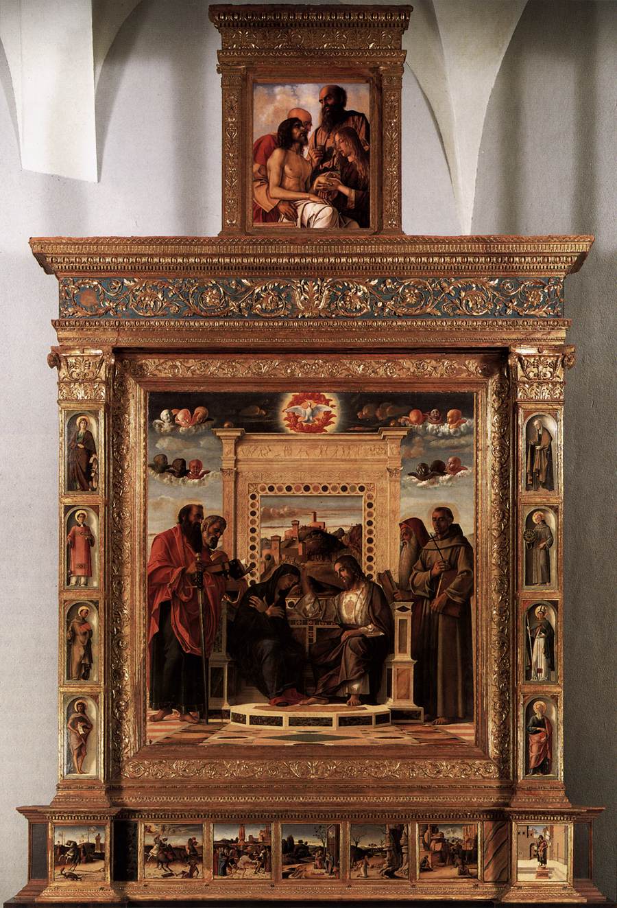 Couronnement de la Vierge, retable de Pesaro - Giovanni Bellini