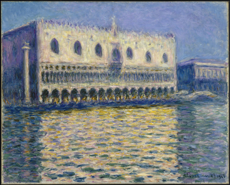O Palácio Ducal W1743 - Claude Monet