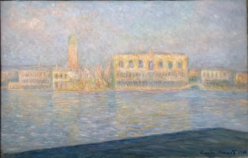 O Palácio Ducal visto de Saint-Georges Major W1756 - Claude Monet