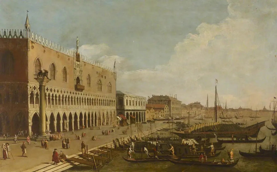 Palácio Ducal e Riva degli Schiavoni, Veneza - Canaletto