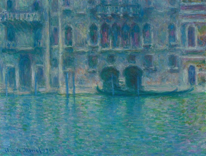 Palazzo da Mula em Veneza W1764 - Claude Monet