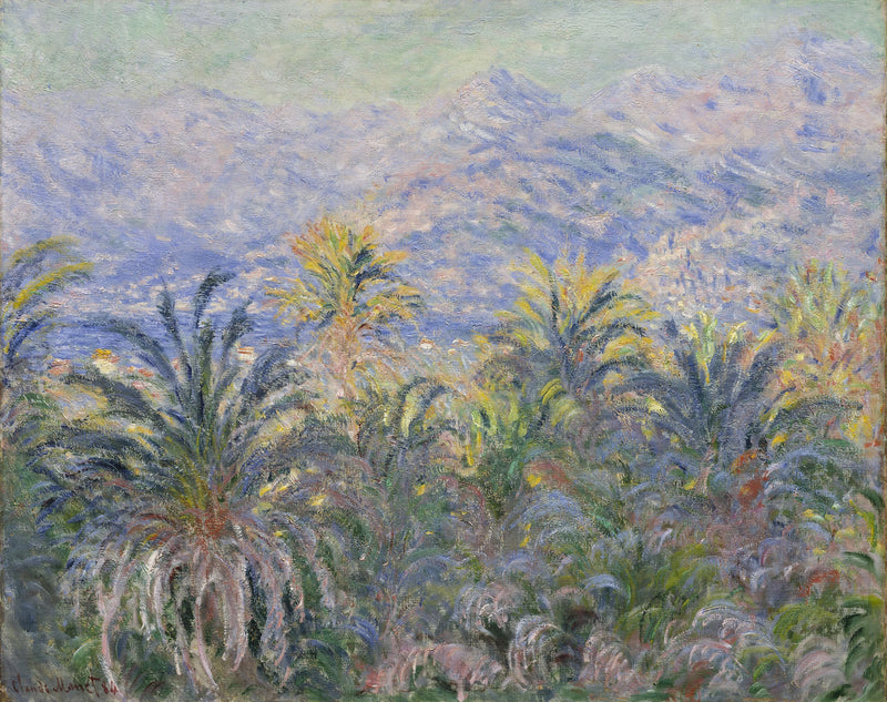 Palmeiras em Bordighera W877 - Claude Monet