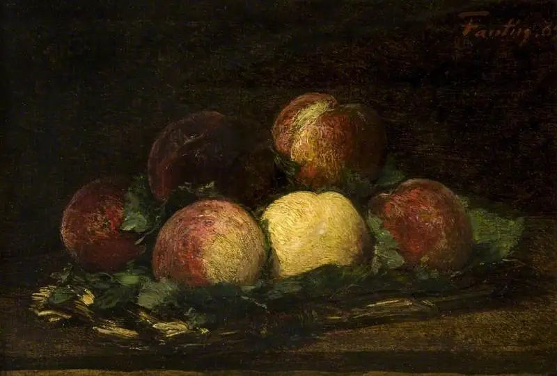 Cesto de pêssegos - Henri Fantin-Latour