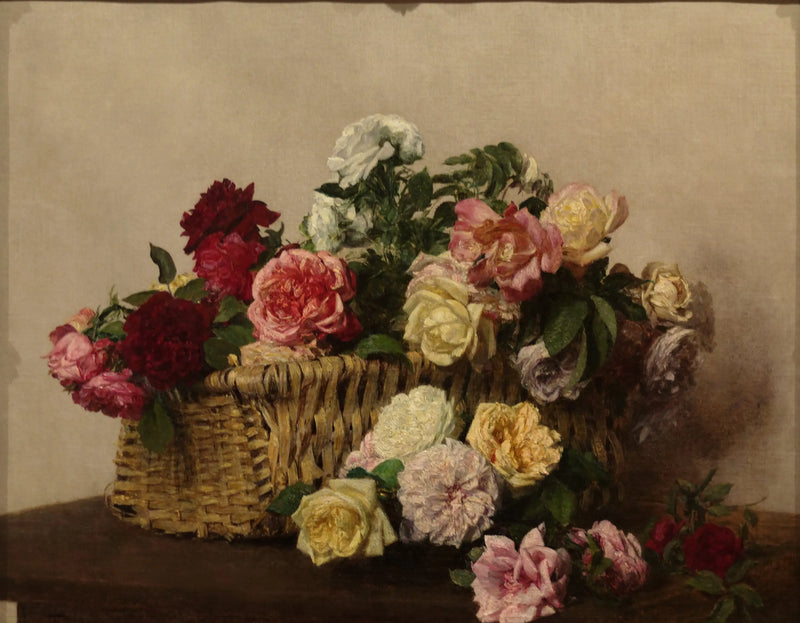 Cesto de Rosas - Henri Fantin-Latour